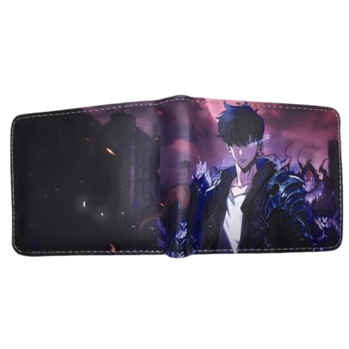 Sonsoke Jinwoo Sung Männer Brieftaschen Bi-Fold Brieftasche ID-Karte Kreditkarte Mehrzweck-Brieftasche für Männer und Frauen Geschenk Cosprey (Jinwoo Sung 14) von Sonsoke