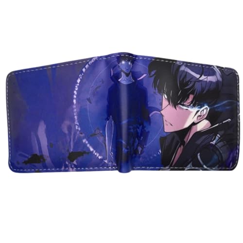 Sonsoke Jinwoo Sung Männer Brieftaschen Bi-Fold Brieftasche ID-Karte Kreditkarte Mehrzweck-Brieftasche für Männer und Frauen Geschenk Cosprey (Jinwoo Sung 15) von Sonsoke