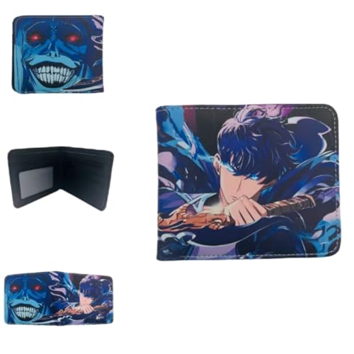 Sonsoke Jinwoo Sung Männer Brieftaschen Bi-Fold Brieftasche ID-Karte Kreditkarte Mehrzweck-Brieftasche für Männer und Frauen Geschenk Cosprey (Jinwoo Sung 16) von Sonsoke