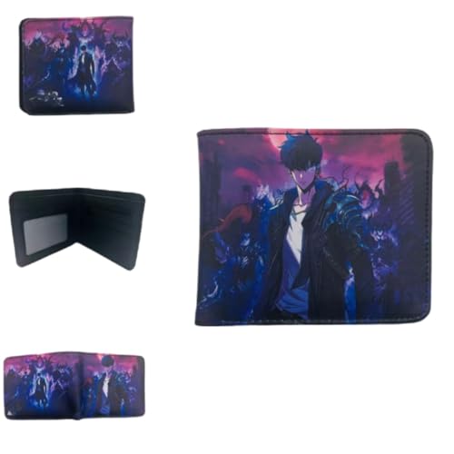 Sonsoke Jinwoo Sung Männer Brieftaschen Bi-Fold Brieftasche ID-Karte Kreditkarte Mehrzweck-Brieftasche für Männer und Frauen Geschenk Cosprey (Jinwoo Sung 17) von Sonsoke