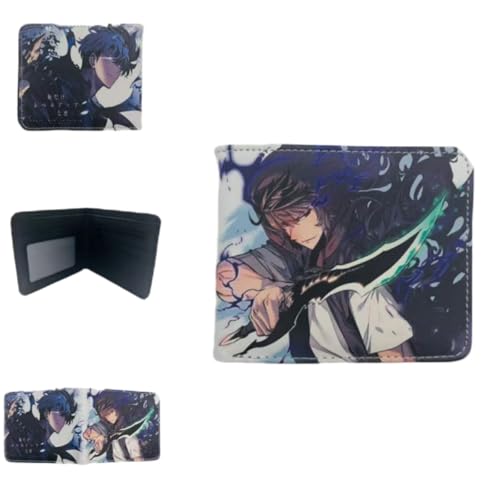 Sonsoke Jinwoo Sung Männer Brieftaschen Bi-Fold Brieftasche ID-Karte Kreditkarte Mehrzweck-Brieftasche für Männer und Frauen Geschenk Cosprey (Jinwoo Sung 18) von Sonsoke