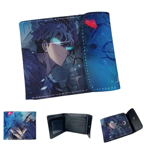 Sonsoke Jinwoo Sung Männer Brieftaschen Bi-Fold Brieftasche ID-Karte Kreditkarte Mehrzweck-Brieftasche für Männer und Frauen Geschenk Cosprey (Jinwoo Sung 2) von Sonsoke