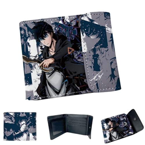 Sonsoke Jinwoo Sung Männer Brieftaschen Bi-Fold Brieftasche ID-Karte Kreditkarte Mehrzweck-Brieftasche für Männer und Frauen Geschenk Cosprey (Jinwoo Sung 5) von Sonsoke