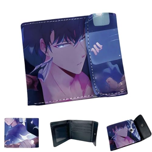Sonsoke Jinwoo Sung Männer Brieftaschen Bi-Fold Brieftasche ID-Karte Kreditkarte Mehrzweck-Brieftasche für Männer und Frauen Geschenk Cosprey (Jinwoo Sung 9) von Sonsoke