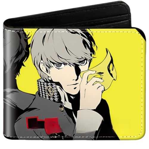 Sonsoke Joker Männer Brieftaschen Bi-Fold Brieftasche ID-Karte Kreditkarte Mehrzweck-Brieftasche für Männer und Frauen Geschenk Cosprey (Akechi Goro) von Sonsoke