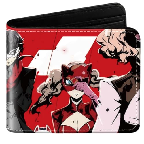 Sonsoke Joker Männer Brieftaschen Bi-Fold Brieftasche ID-Karte Kreditkarte Mehrzweck-Brieftasche für Männer und Frauen Geschenk Cosprey (Anne Takamaki) von Sonsoke