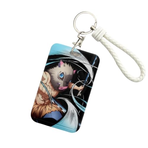 Sonsoke Kochou Shinobu Anime Card Holder Kartenetui 7x10 cm– Universelle Schülerausweis & ID Karte Hülle für Campus, Bus, Kreditkarte (Hashibira Inosuke 1) von Sonsoke