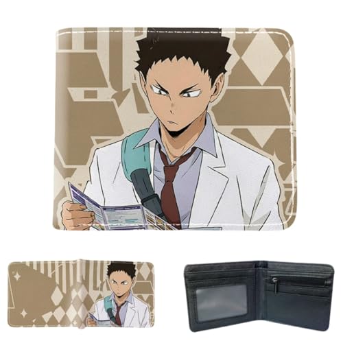 Sonsoke Tobio Kageyama Männer Brieftaschen Bi-Fold Brieftasche ID-Karte Kreditkarte Mehrzweck-Brieftasche für Männer und Frauen Geschenk Cosprey (Daichi Sawamura 1) von Sonsoke