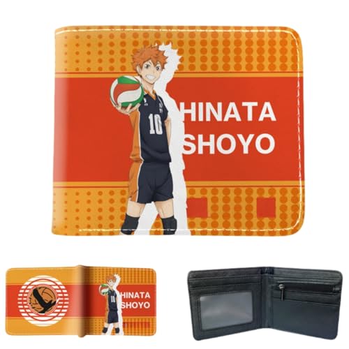 Sonsoke Tobio Kageyama Männer Brieftaschen Bi-Fold Brieftasche ID-Karte Kreditkarte Mehrzweck-Brieftasche für Männer und Frauen Geschenk Cosprey (Hinata Shoyo 9) von Sonsoke