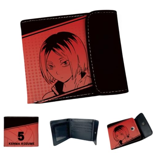 Sonsoke Tobio Kageyama Männer Brieftaschen Bi-Fold Brieftasche ID-Karte Kreditkarte Mehrzweck-Brieftasche für Männer und Frauen Geschenk Cosprey (Kozume Kenma 1) von Sonsoke