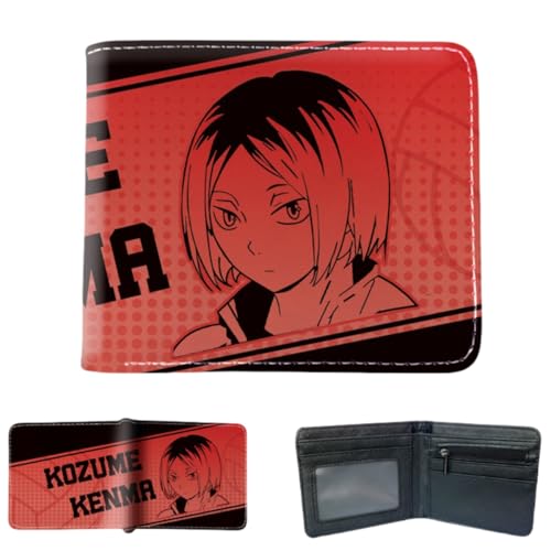 Sonsoke Tobio Kageyama Männer Brieftaschen Bi-Fold Brieftasche ID-Karte Kreditkarte Mehrzweck-Brieftasche für Männer und Frauen Geschenk Cosprey (Kozume Kenma 4) von Sonsoke
