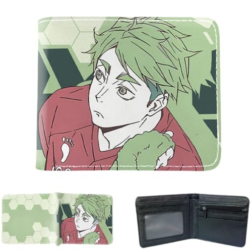 Sonsoke Tobio Kageyama Männer Brieftaschen Bi-Fold Brieftasche ID-Karte Kreditkarte Mehrzweck-Brieftasche für Männer und Frauen Geschenk Cosprey (Kozume Kenma 8) von Sonsoke