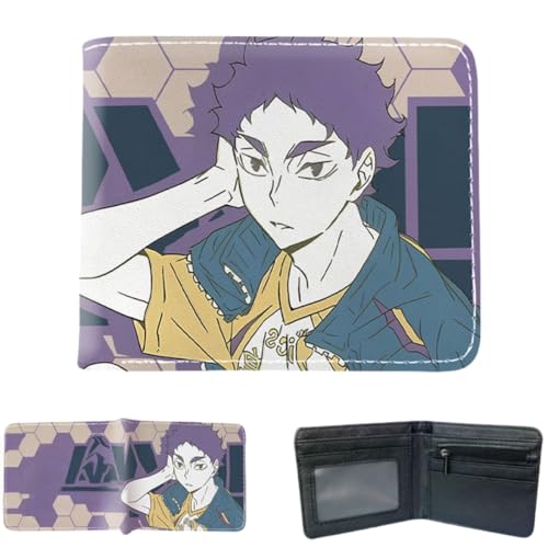 Sonsoke Tobio Kageyama Männer Brieftaschen Bi-Fold Brieftasche ID-Karte Kreditkarte Mehrzweck-Brieftasche für Männer und Frauen Geschenk Cosprey (Miya atsumu 2) von Sonsoke