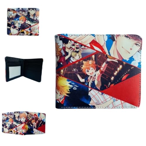 Sonsoke Tobio Kageyama Männer Brieftaschen Bi-Fold Brieftasche ID-Karte Kreditkarte Mehrzweck-Brieftasche für Männer und Frauen Geschenk Cosprey (Style 14) von Sonsoke
