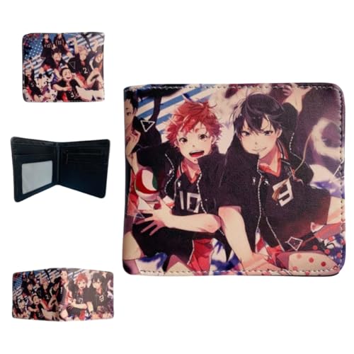 Sonsoke Tobio Kageyama Männer Brieftaschen Bi-Fold Brieftasche ID-Karte Kreditkarte Mehrzweck-Brieftasche für Männer und Frauen Geschenk Cosprey (Style 15) von Sonsoke