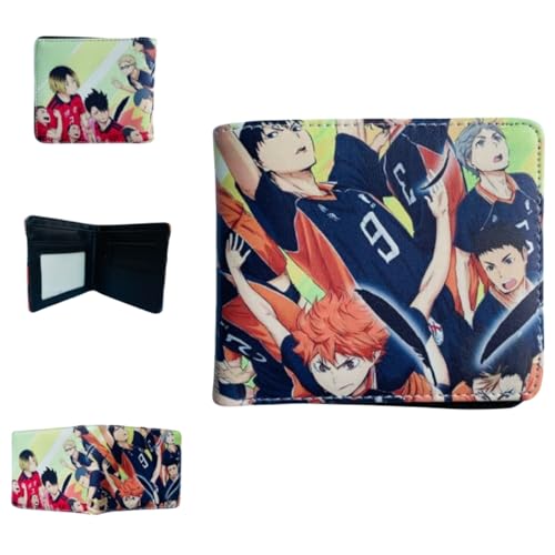Sonsoke Tobio Kageyama Männer Brieftaschen Bi-Fold Brieftasche ID-Karte Kreditkarte Mehrzweck-Brieftasche für Männer und Frauen Geschenk Cosprey (Style 17) von Sonsoke