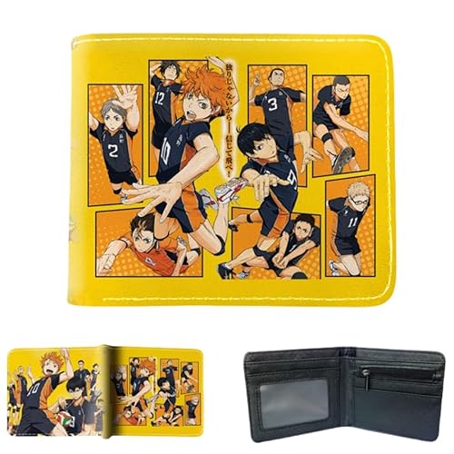 Sonsoke Tobio Kageyama Männer Brieftaschen Bi-Fold Brieftasche ID-Karte Kreditkarte Mehrzweck-Brieftasche für Männer und Frauen Geschenk Cosprey (Style 2) von Sonsoke