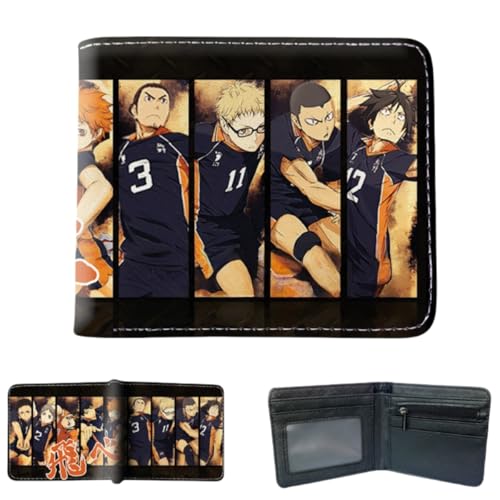 Sonsoke Tobio Kageyama Männer Brieftaschen Bi-Fold Brieftasche ID-Karte Kreditkarte Mehrzweck-Brieftasche für Männer und Frauen Geschenk Cosprey (Style 5) von Sonsoke