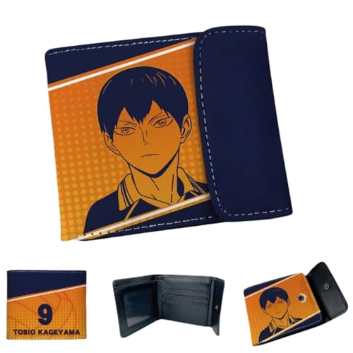 Sonsoke Tobio Kageyama Männer Brieftaschen Bi-Fold Brieftasche ID-Karte Kreditkarte Mehrzweck-Brieftasche für Männer und Frauen Geschenk Cosprey (Tobio Kageyama 3) von Sonsoke