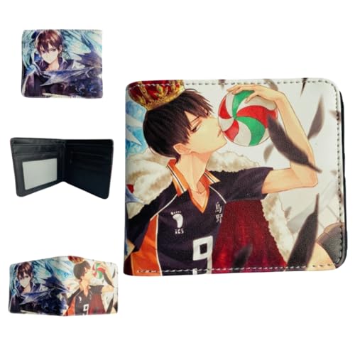 Sonsoke Tobio Kageyama Männer Brieftaschen Bi-Fold Brieftasche ID-Karte Kreditkarte Mehrzweck-Brieftasche für Männer und Frauen Geschenk Cosprey (Tobio Kageyama 9) von Sonsoke