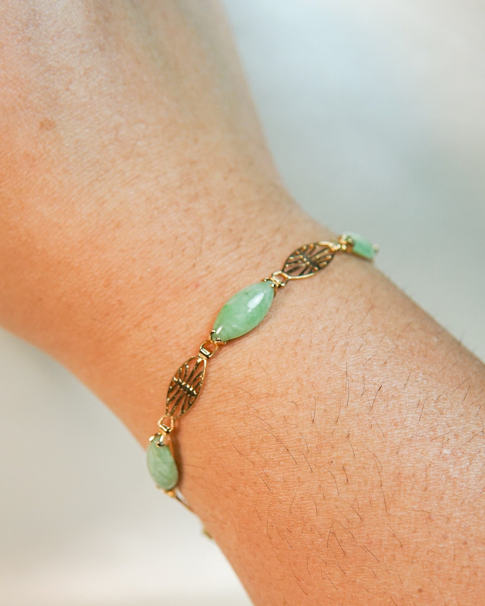 Vintage Jade Zen Armband von SonterLorrey