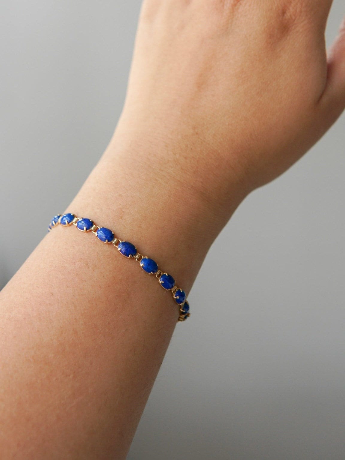 Vintage Solaris Armband Aus Lapis Lazuli von SonterLorrey