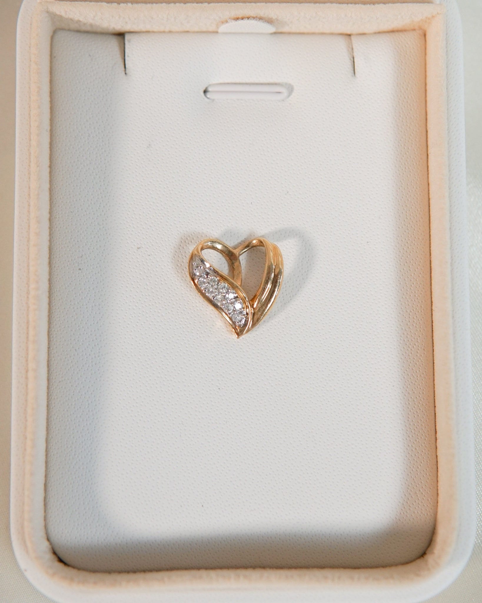 Zauberhafter Vintage Herz Diamant Anhänger von SonterLorrey