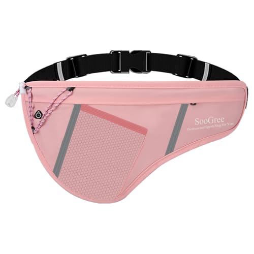 SooGree Gürteltasche für Herren und Damen, wasserdicht, mit verstellbarem Gürtel, Gürteltasche mit Wasserflaschenhalter zum Laufen, Wandern, Wandern, Radfahren, GSP8807-Pink, Sportlich SooGree Gürteltasche für Herren und Damen, wasserdicht, mit verstellbarem Gürtel, Gürteltasche mit Wasserflaschenhalter zum Laufen, Wandern, Wandern, Radfahren, GSP8807-Pink, Sportlich von SooGree