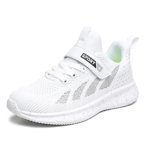 Soohon Sportschuhe Kinder Laufschuhe Kinder Atmungsaktiv Turnschuhe Mädchen Wanderschuhe Sneakers Leicht Hallenschuhe Weiß 34.5 EU Soohon Sportschuhe Kinder Laufschuhe Kinder Atmungsaktiv Turnschuhe Mädchen Wanderschuhe Sneakers Leicht Hallenschuhe Weiß 34.5 EU von Soohon