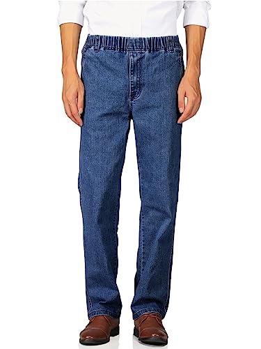 Soojun Herren SENIOREN beiläufige Sitz-elastische Taillen-Denim-Hosen verlieren 40W / 32L Indigo Soojun Herren SENIOREN beiläufige Sitz-elastische Taillen-Denim-Hosen verlieren 40W / 32L Indigo von Soojun