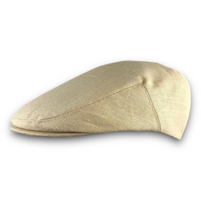 Benutzerdefinierte Handgefertigte Weizen Tan Leinen Flache Mattkappe, Efeukappe, Fahrenkappe Für Männer, Frauen Und Kinder von SookiesHatShop