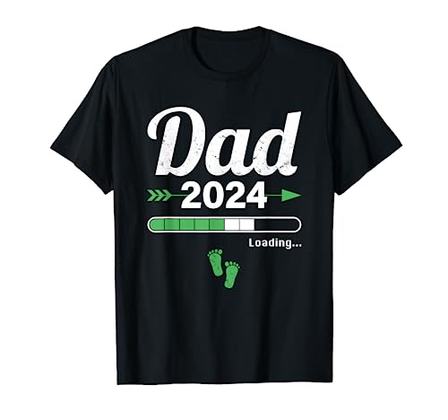 Dad Loading 2024 Werdender Papa Baby Geburt Daddy to Be T-Shirt von Soon To Be Dad Mom Papa Mama Designs