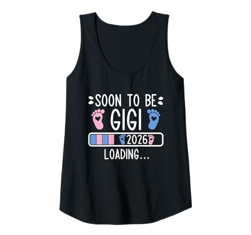Damen Soon to Be Gigi 2026 Loading Schwangerschaftsankündigung 2026 Tank Top Damen Soon to Be Gigi 2026 Loading Schwangerschaftsankündigung 2026 Tank Top von Soon To Be Gigi 2026 New Baby Arrival Apparel