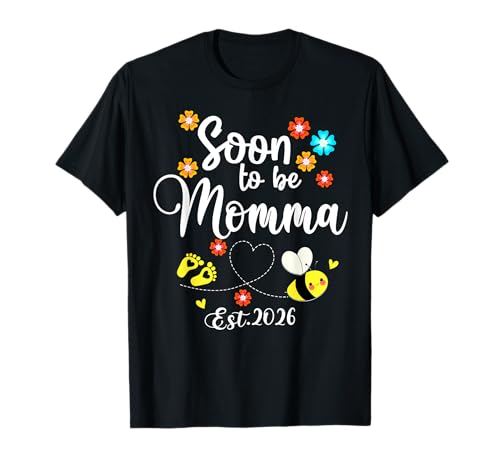 Bald Mama sein Est 2026 Süß, bald Mama T-Shirt Bald Mama sein Est 2026 Süß, bald Mama T-Shirt von Soon To Be Momma Est 2026 Mom Pregnancy