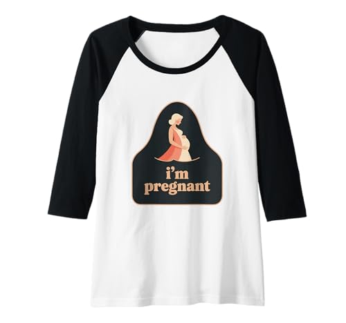 Damen Lustige Schwangere Memes Lustig für süße Schwangere Ich Bin schwanger Raglan von Soon To Be Mommy Shirt Mamaw I'm Pregnant Shirt