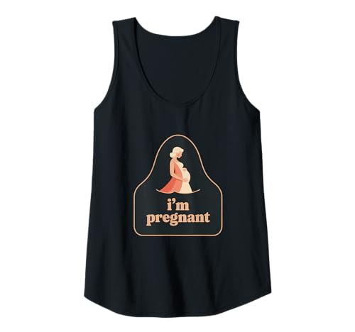 Damen Lustige Schwangere Memes Lustig für süße Schwangere Ich Bin schwanger Tank Top von Soon To Be Mommy Shirt Mamaw I'm Pregnant Shirt