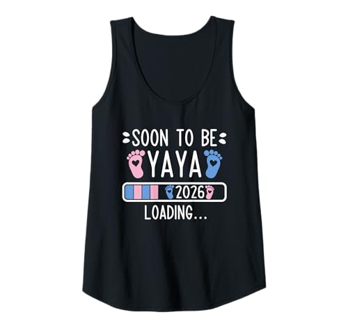 Damen Soon to Be Yaya 2026 Loading Schwangerschaftsankündigung 2026 Tank Top Damen Soon to Be Yaya 2026 Loading Schwangerschaftsankündigung 2026 Tank Top von Soon To Be Yaya 2026 New Baby Arrival Apparel