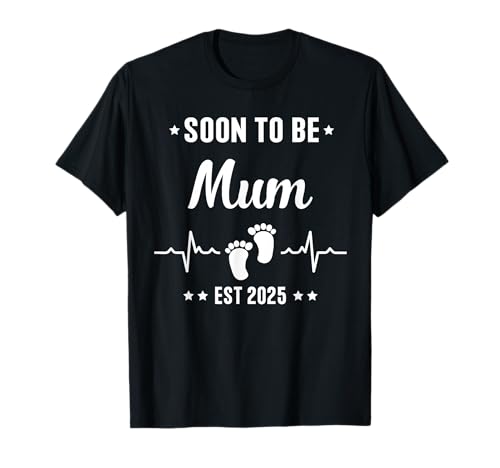 Bald Mama Werden 2025 zur Ankündigung der Schwangerschaft Mama T-Shirt von Soon to Be Mum 2025 Pregnancy Announcement