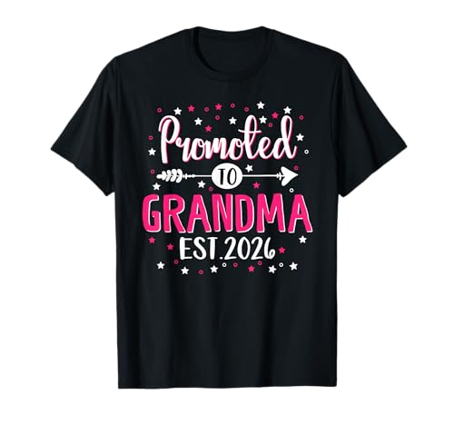 2026 Zum ersten Mal Mutter-Baby-Schwangerschaft zur Großmutter befördert T-Shirt 2026 Zum ersten Mal Mutter-Baby-Schwangerschaft zur Großmutter befördert T-Shirt von Soon to be Grandma 2026 First Time Mom