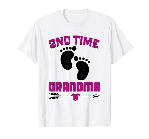 2. Mal Oma Baby Ankündigung T-Shirt 2. Mal Oma Baby Ankündigung T-Shirt von Soon to be Grandma Second Time