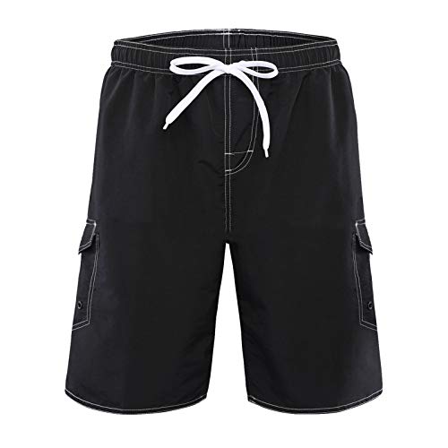 Herren Shorts Herren Sommer Freizeit solide Farbe Kurze Barracuda Badehose 324 von SoonerQuicker