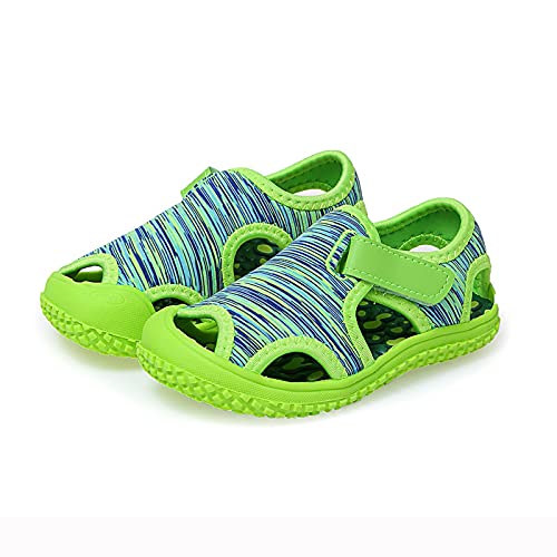 SoonerQuicker Sandalen Kinder Hausschuhe Kinder Weiche Sohle Sandalen Mädchen Lila Rosa Hausschuhe Kinder Clogs Sandalen Jungen Blau von SoonerQuicker