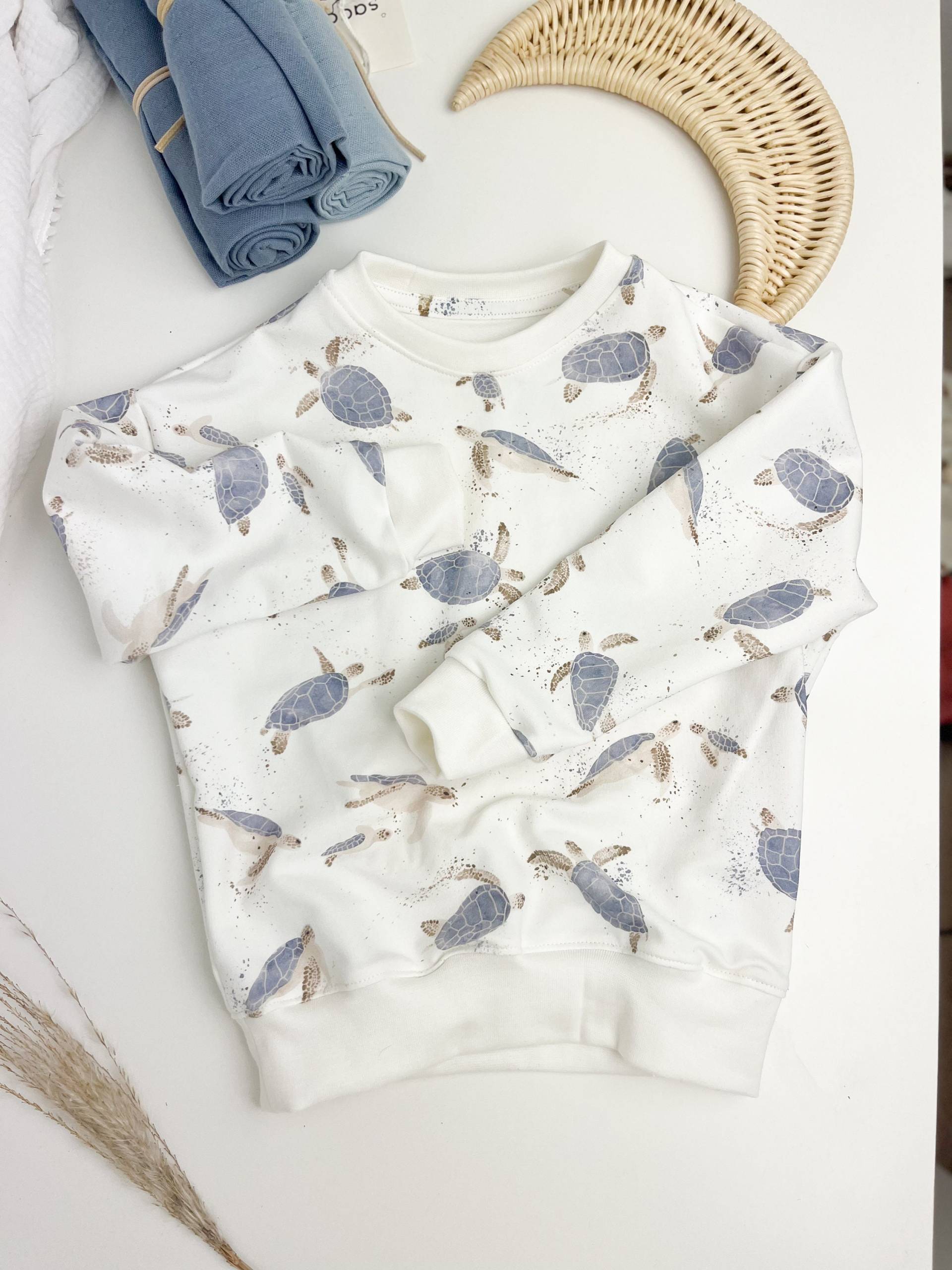 Baby Sweatshirt Schildkröte Tiere Baby Sweatshirt Schildkröte Tiere von Sooneshandmadestore