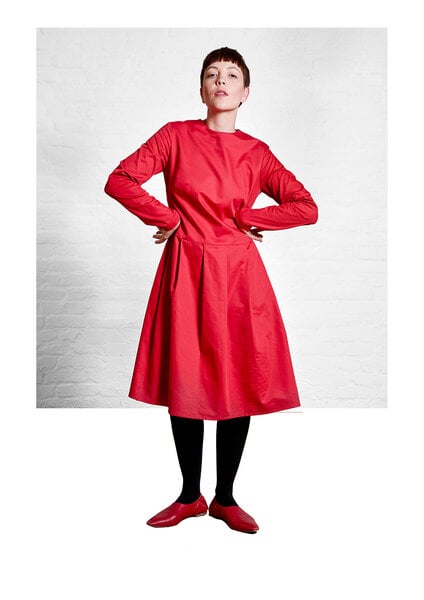 Sophia Schneider-Esleben Dress Eve, Red - Damenkleid aus Bio-Baumwolle von Sophia Schneider-Esleben