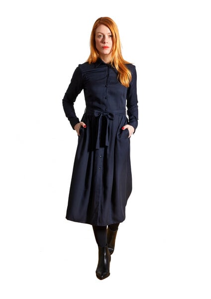 Sophia Schneider-Esleben Dress Marie, Navy - Damenkleid aus Tencel von Sophia Schneider-Esleben