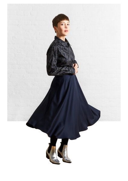 Sophia Schneider-Esleben Rock Skyler Tencel - Glockenrock, Schwingrock aus Bio-Baumwolle von Sophia Schneider-Esleben