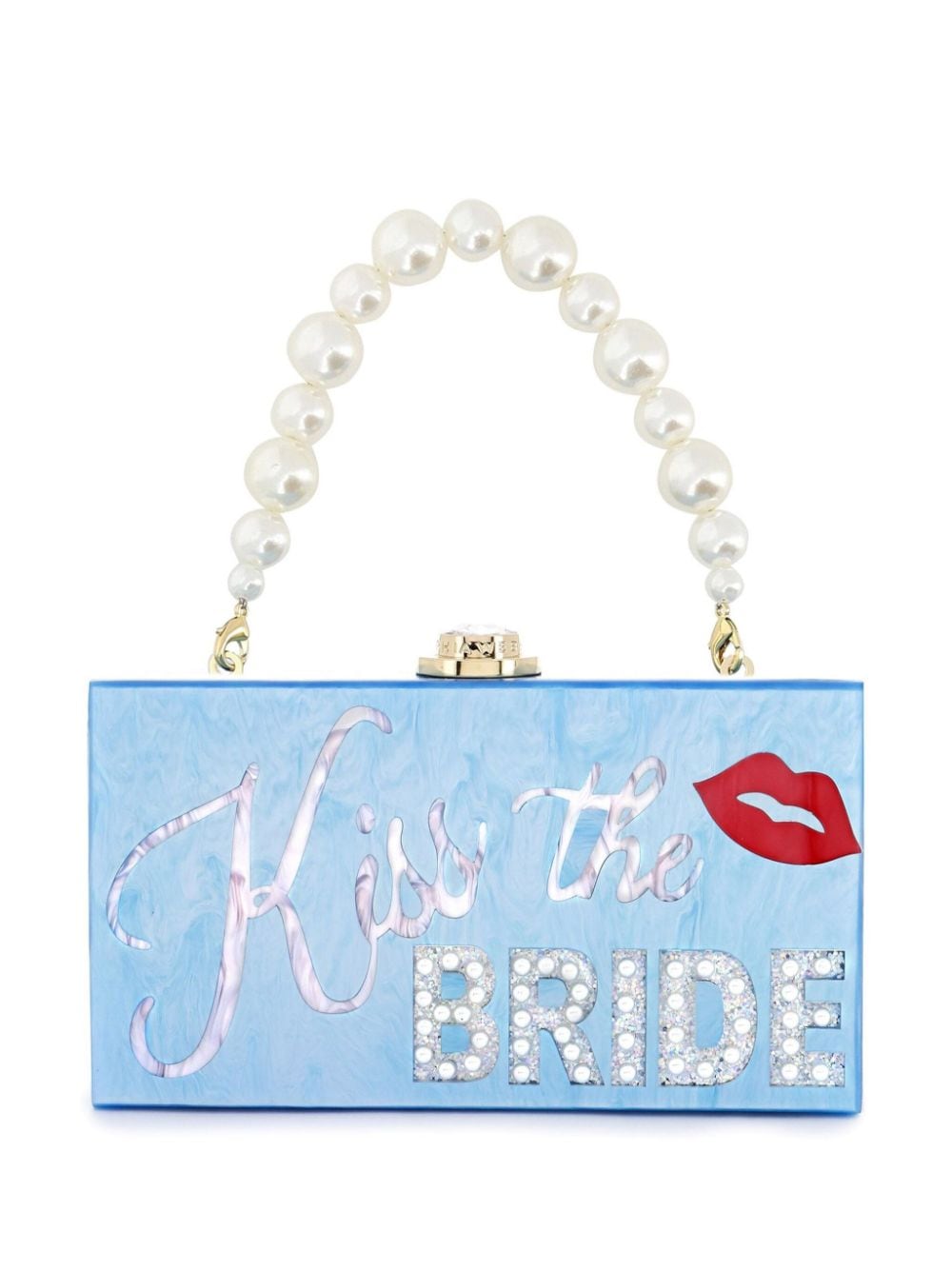 Sophia Webster Cleo Kiss The Bride Clutch - Blau von Sophia Webster