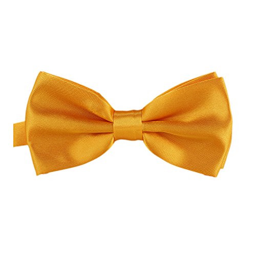 Sophie & Jules Fliege Schleife gebunden und verstellbar mit Hakenverschluß 12 x 6 cm Orange von Sophie & Jules