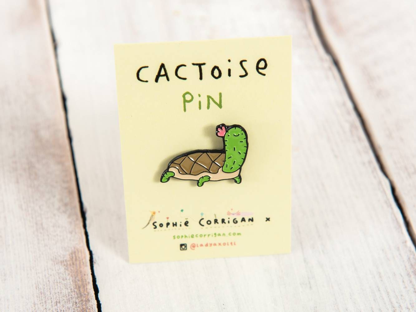 Kaktus Schildkröte Pin Abzeichen Kaktus Schildkröte Pin Abzeichen von SophieCorriganShop