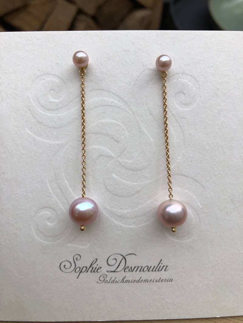 Perlen Ohrstecker Mit Hänger von SophieDesmoulin